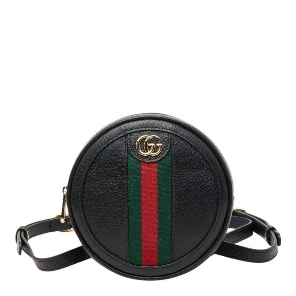 GUCCI Authentic Black Leather Backpack - Picture 1 of 8